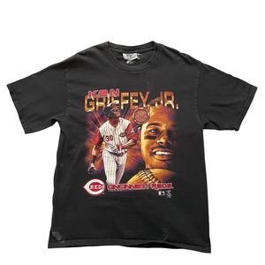 Vintage 2000s Lee Sport Cincinnati Reds Ken Griffey Jr. Graphic Tee Shirt